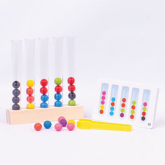 Exploración de Colores: Tubos de Clasificación