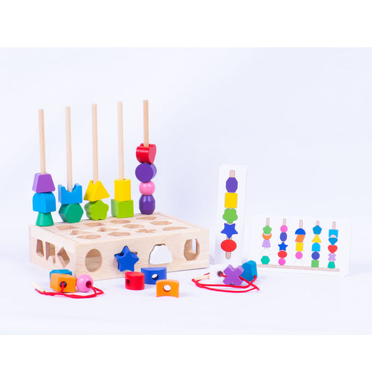 Caja de Formas y Desafíos Montessori